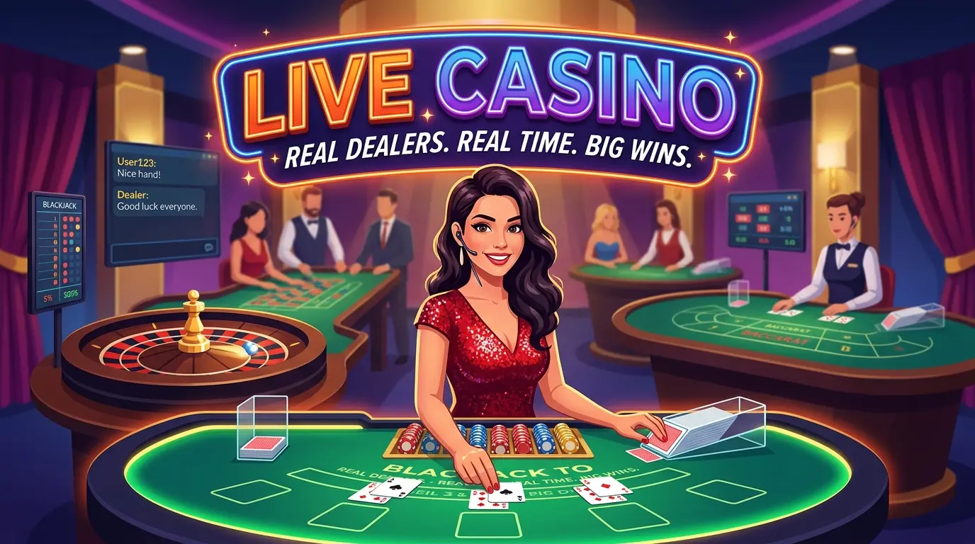 Spil live casino hos Dansk777 casino